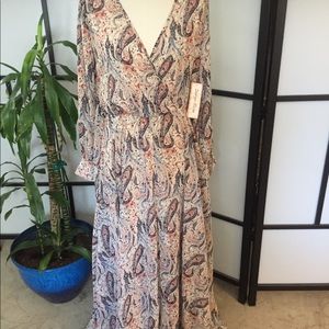 NWT Lovely paisley chiffon dress